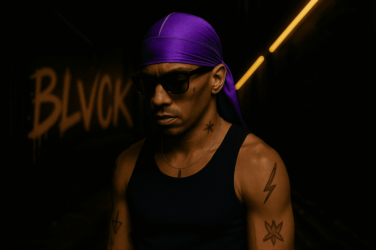 Violet Silk Durag - Image 1