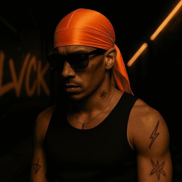 Orange Silk Durag